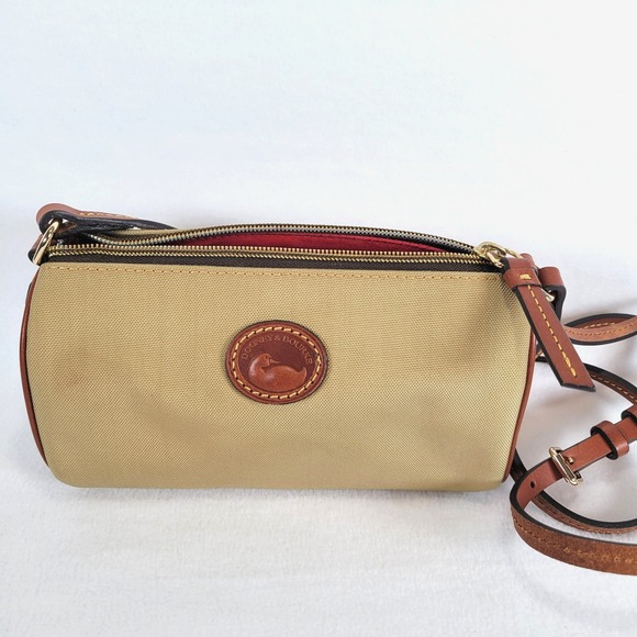 Dooney & Bourke Handbags - Dooney & Bourke Womens Nylon Buffy Zipper Closure Crossbody Bag One Size Brown